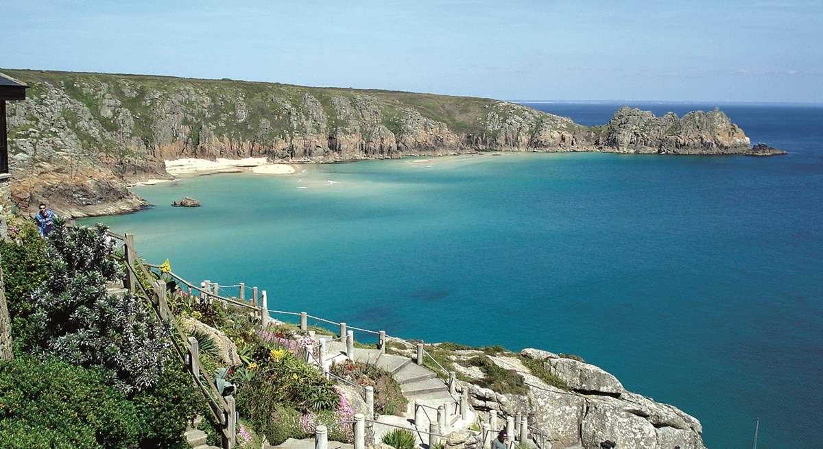 Drama under the stars, book your tickets for the famous Minack Theatre at nearby Porthcurno.