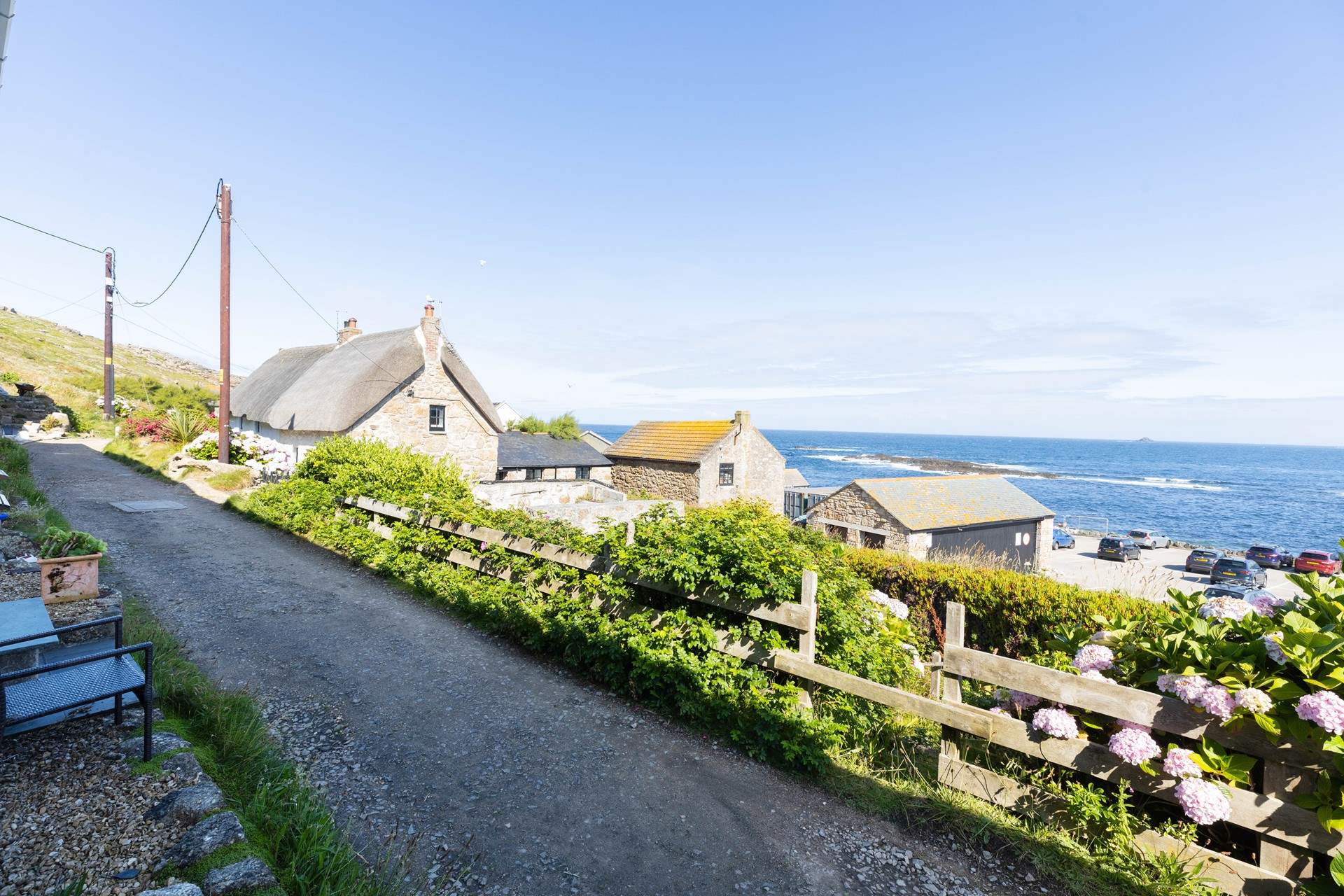 Albatross has an amazing view of the Atlantic ocean.