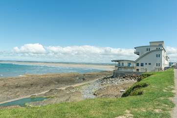Seaclusion is in this striking waterfront apartment building.