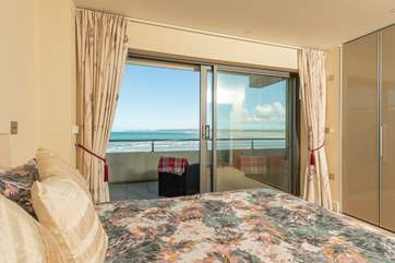 You can lie in bed and listen to the sea.