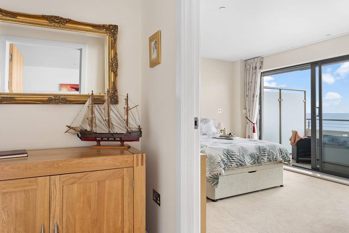 Walkthrough to the double bedroom and recharge!