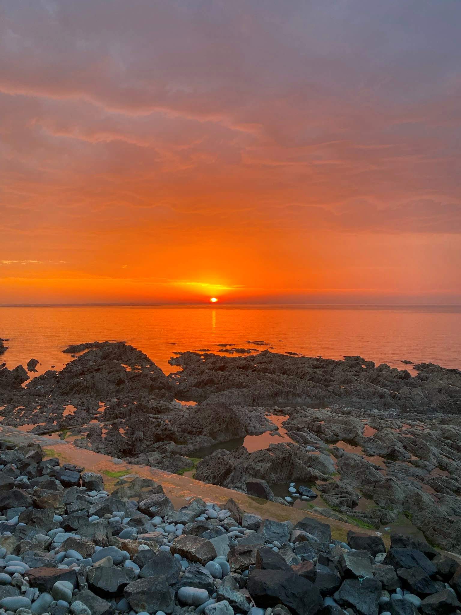 The sunsets are simply wonderful...