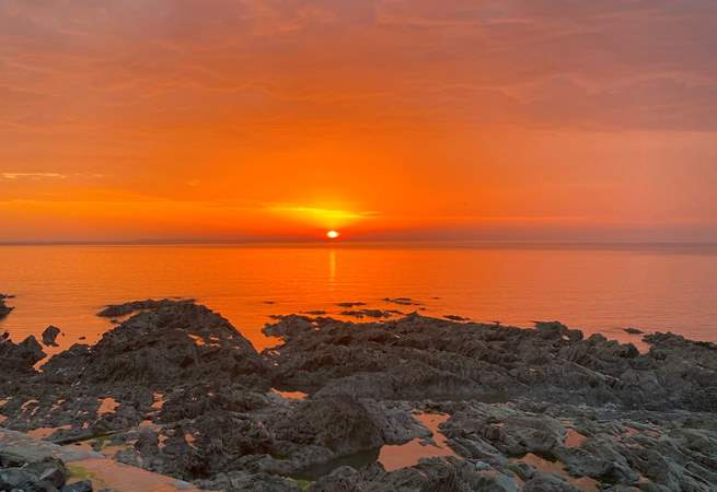 The sunsets are simply wonderful...