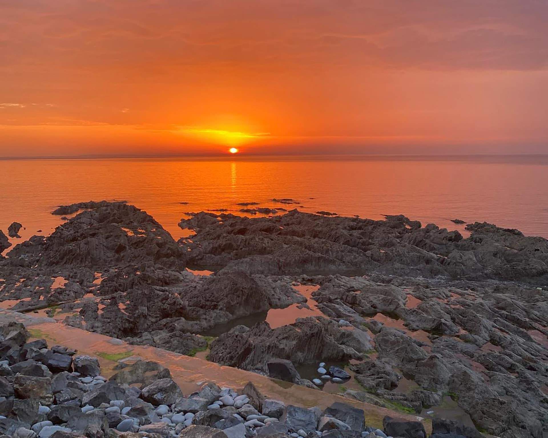 The sunsets are simply wonderful...