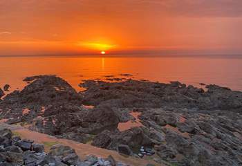 The sunsets are simply wonderful...