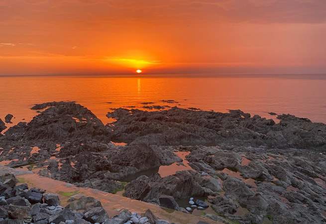 The sunsets are simply wonderful...