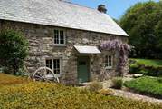 The cottage basks in sunshine most of the day.