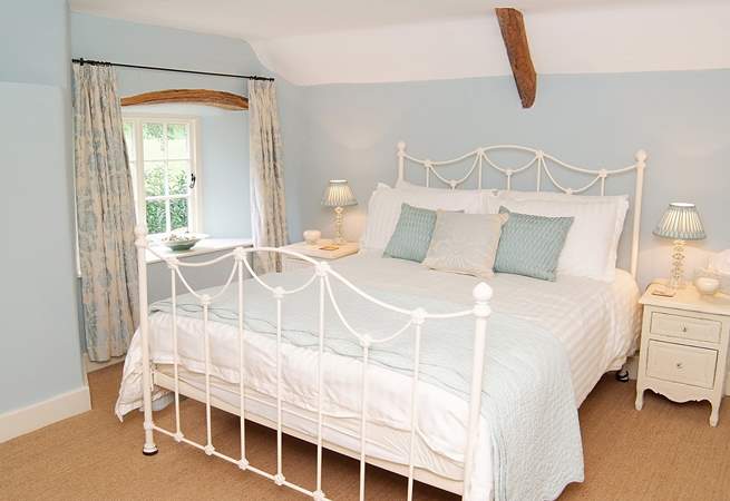 The double bedroom is very spacious in the cottage.