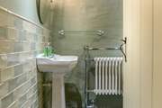The ground floor cloakroom.
