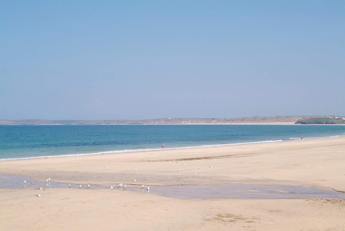 The stunning beach at Carbis Bay.