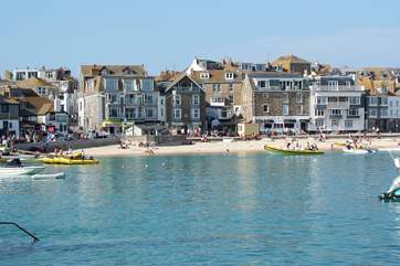 The lovely harbour at St Ives.