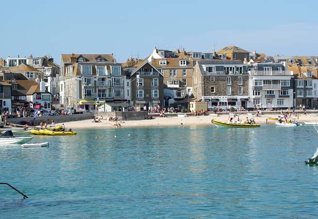 The lovely harbour at St Ives.