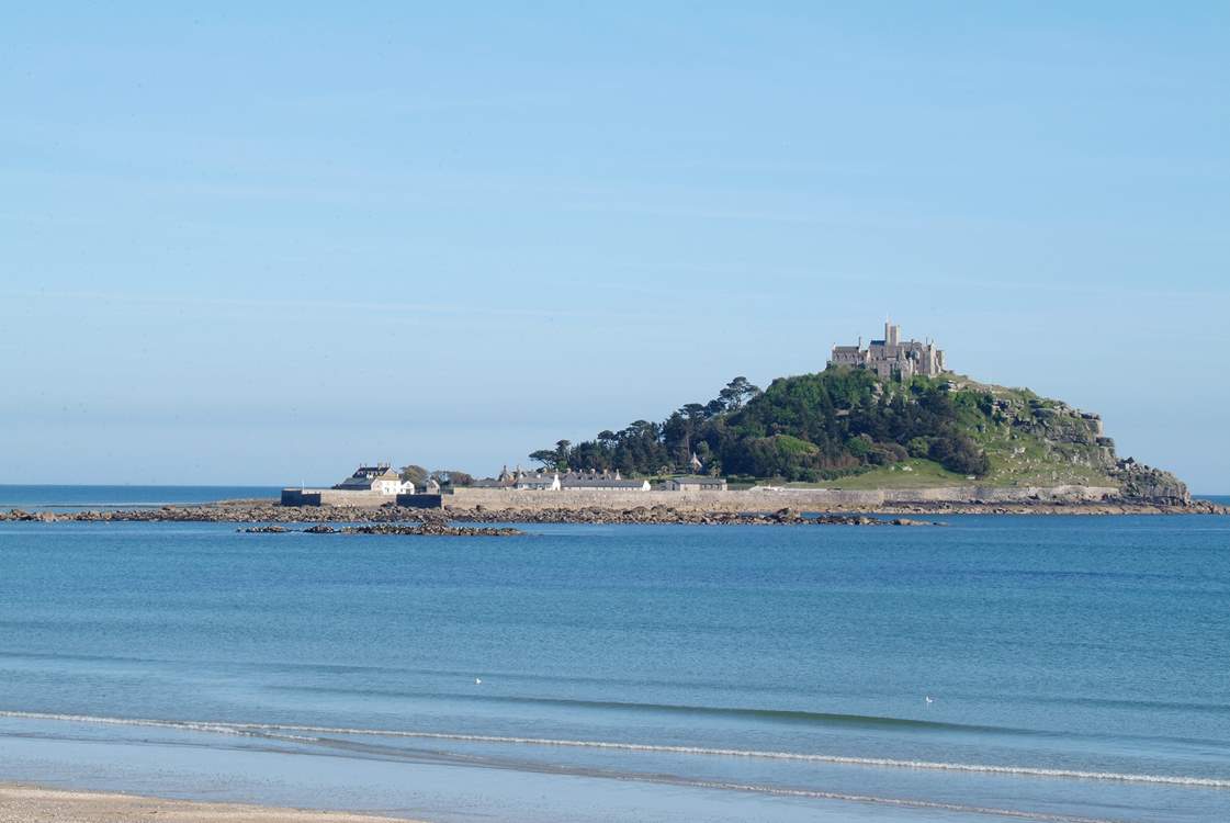 St Michael's Mount is seven miles away.