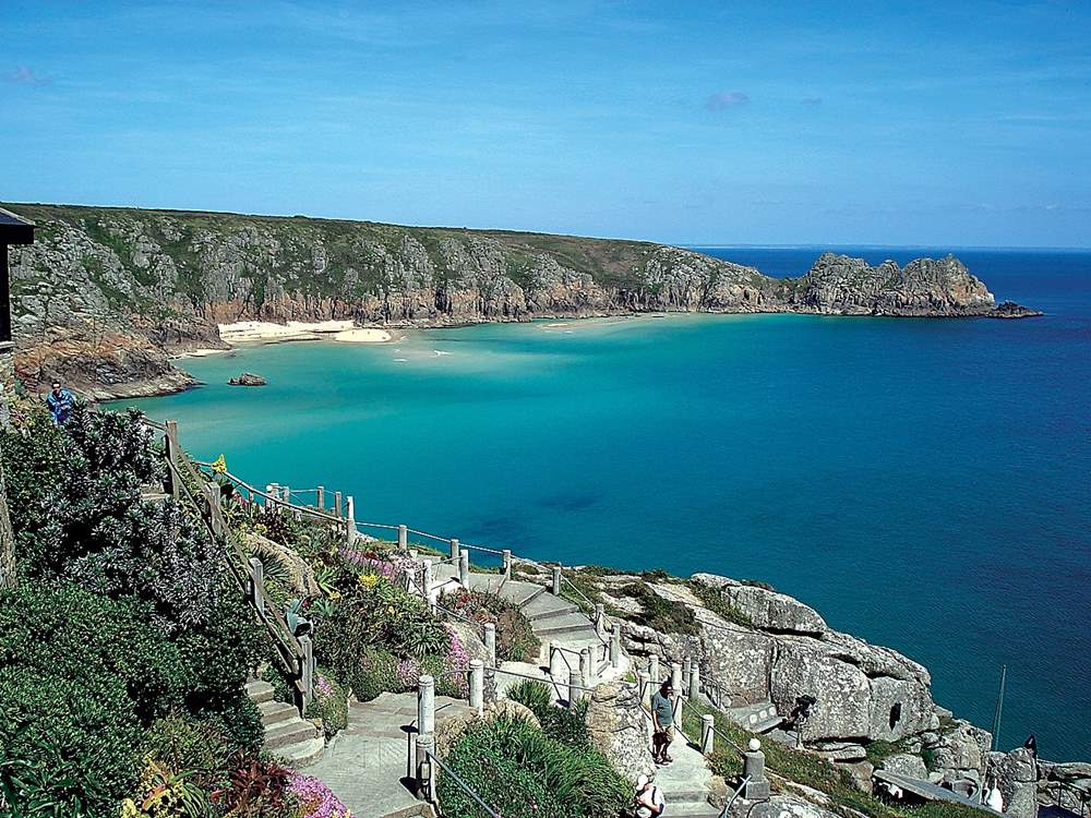 Porthcurno beach and the Minack Theatre are approximately 10 miles away.