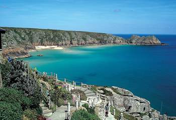 Porthcurno beach and the Minack Theatre are approximately 10 miles away.