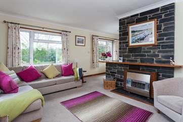 The light and sunny sitting-room.