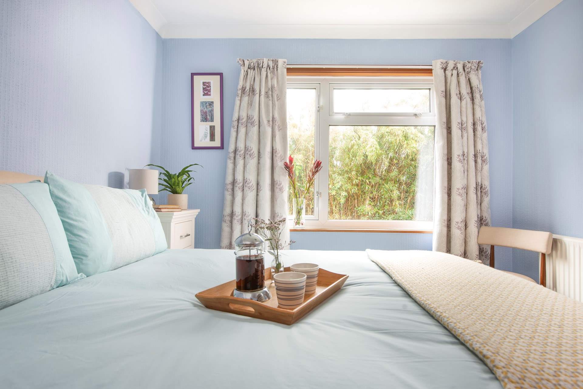 The light main bedroom.