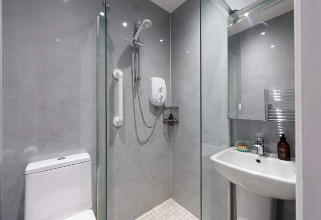 The very modern shower-room.