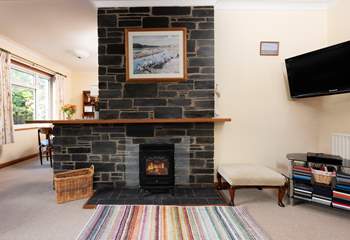 An inviting area on chillier evenings.