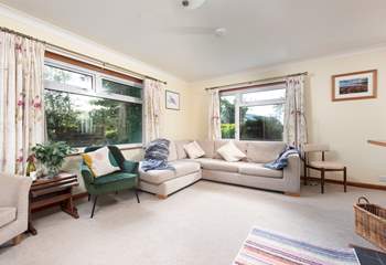 The living area is spacious and light.