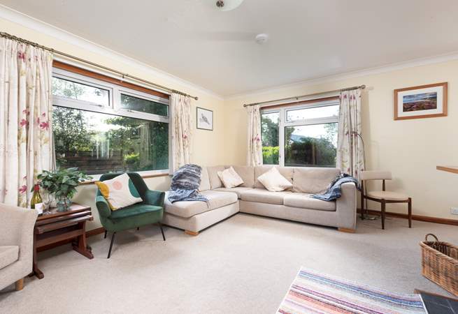 The living area is spacious and light.