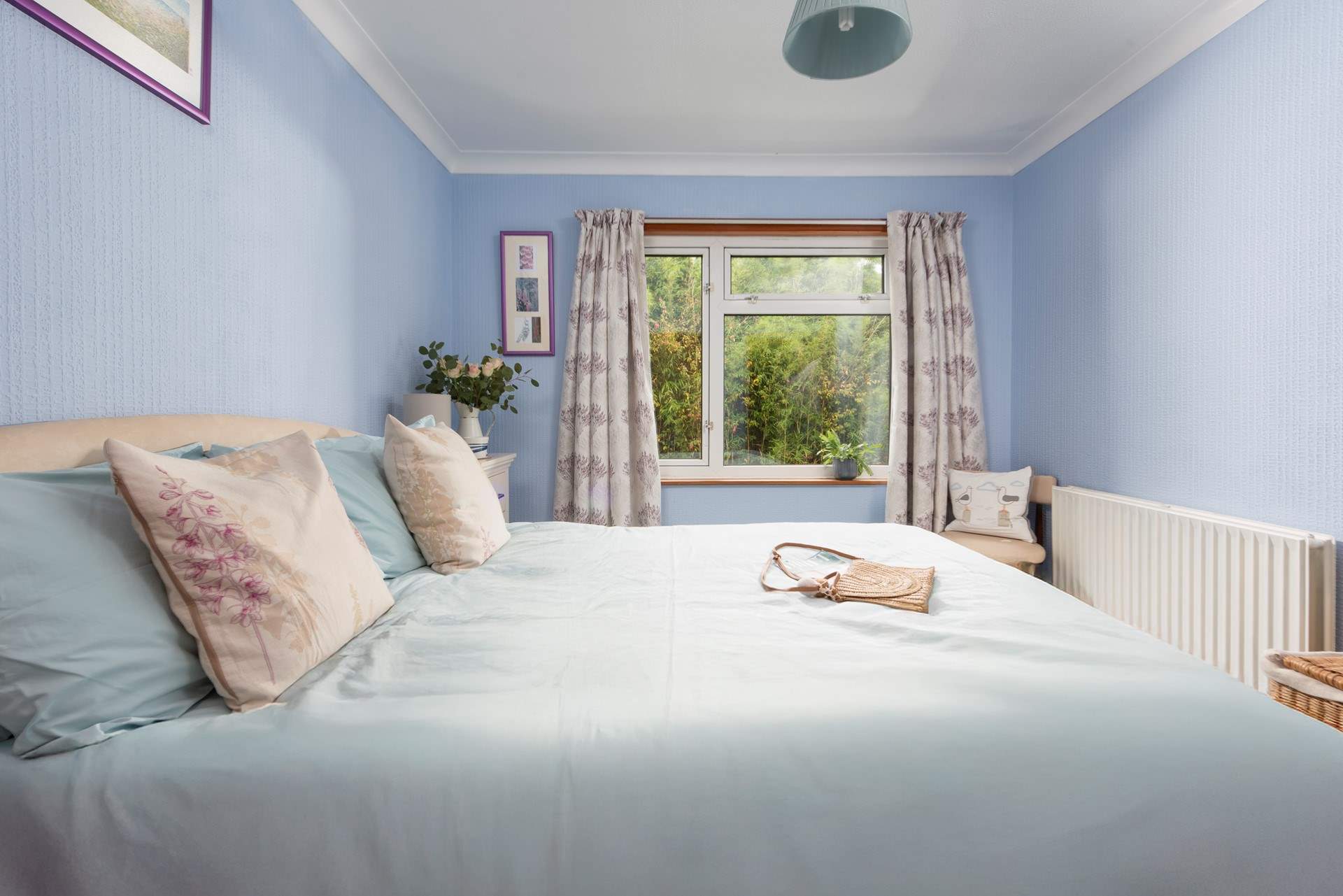 The pretty main bedroom.