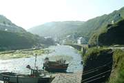 Looking back towards Boscastle on a misty summer morning.