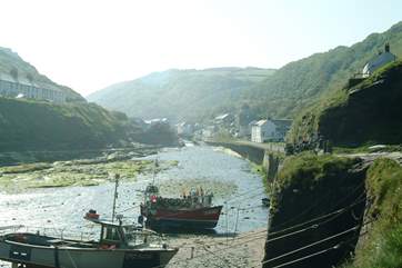 Looking back towards Boscastle on a misty summer morning.
