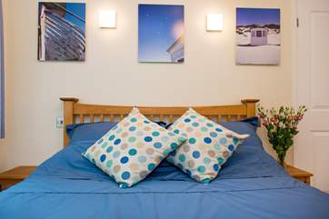 Pretty pictures in the bedroom.