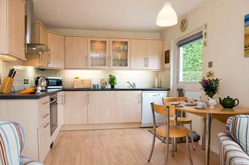 The kitchen is very well-equipped.