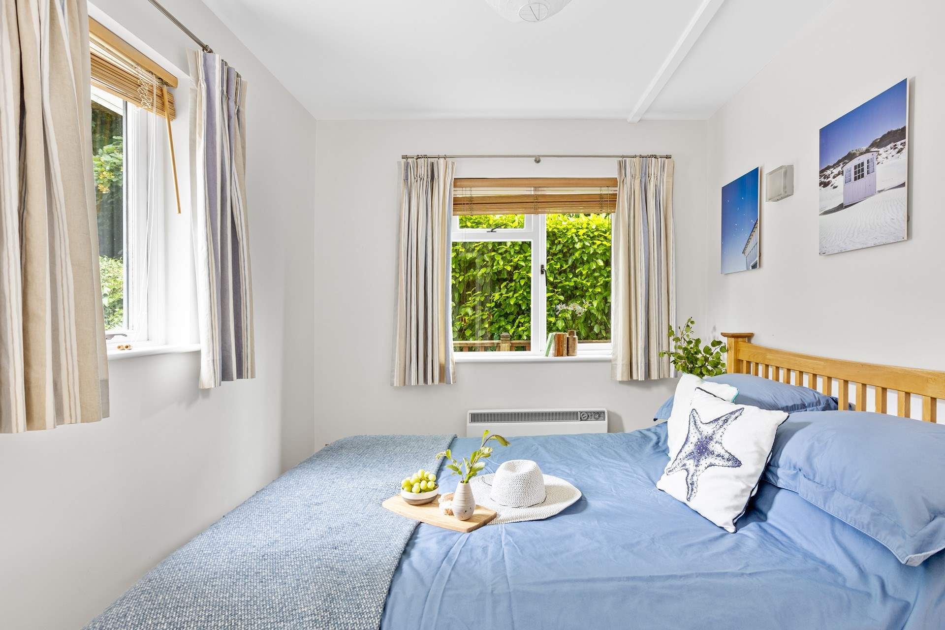 Pretty pictures in the bedroom.