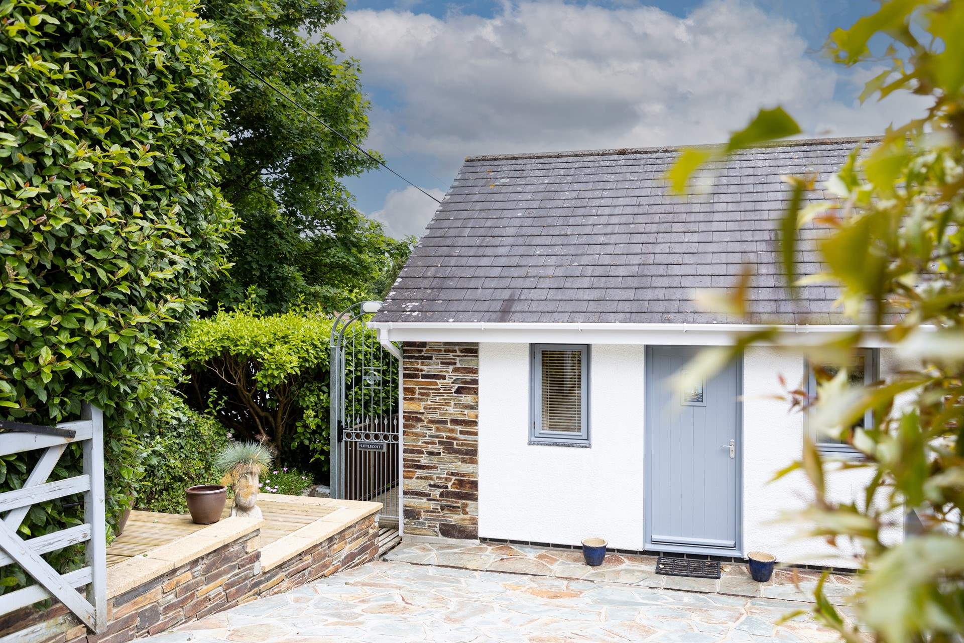 The exterior of Littlecott is charming.