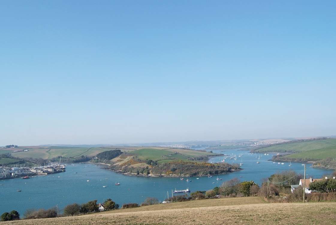 There are some spectacular views and walks around the South Hams. This is the Kingsbridge Estuary with Salcombe shown on the left.