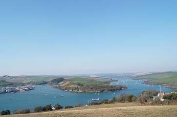There are some spectacular views and walks around the South Hams. This is the Kingsbridge Estuary with Salcombe shown on the left.