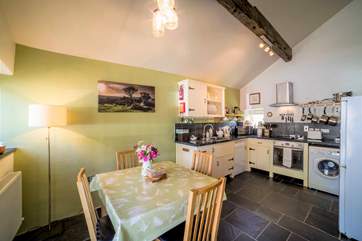Delightful dining table, perfect for four.