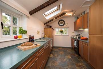 The kitchen has everything you need to cook up a treat.