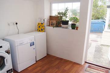 The utility-room is perfect when you come in with wet wellies or a wet dog.