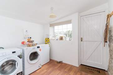 The utility-room is perfect when you come in with wet wellies.