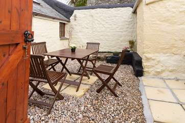 The enclosed private courtyard is a real sun-trap.