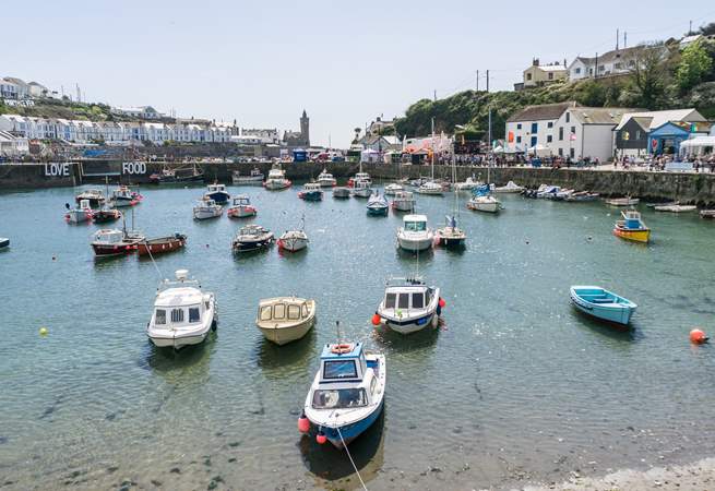 Enjoy the beautiful views and the fabulous selection of eateries in Porthleven.