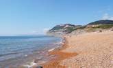 The beach at Seatown, just below Golden Gap. - Thumbnail Image