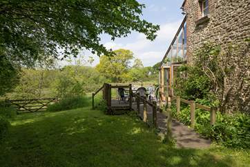 Beech Cottage, right on the edge of the Dorset Wildlife Trust's largest nature reserve.