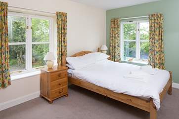 This is Fieldfare, a lovely dual-aspect double bedroom with an en suite shower-room.