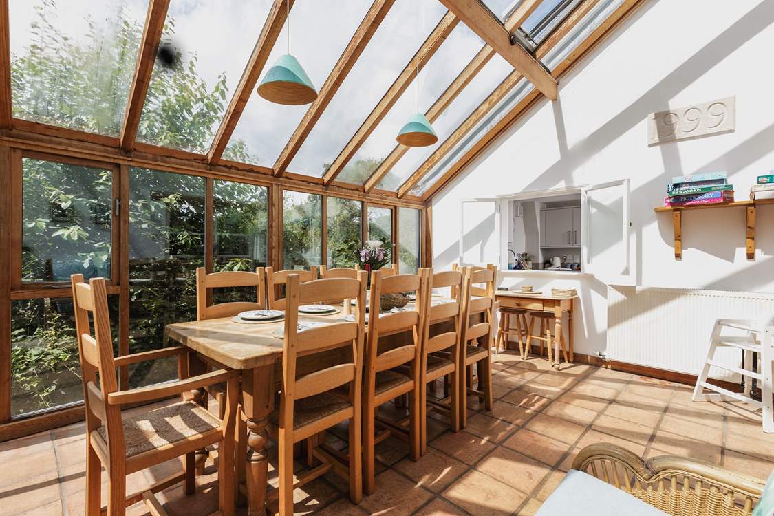 Enjoy a leisurely breakfast with views across the nature reserve.