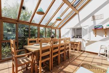 Enjoy a leisurely breakfast with views across the nature reserve.