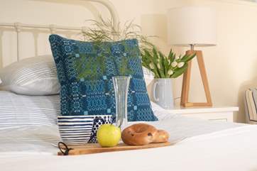 Enjoy breakfast in bed, you are on holiday after all.
