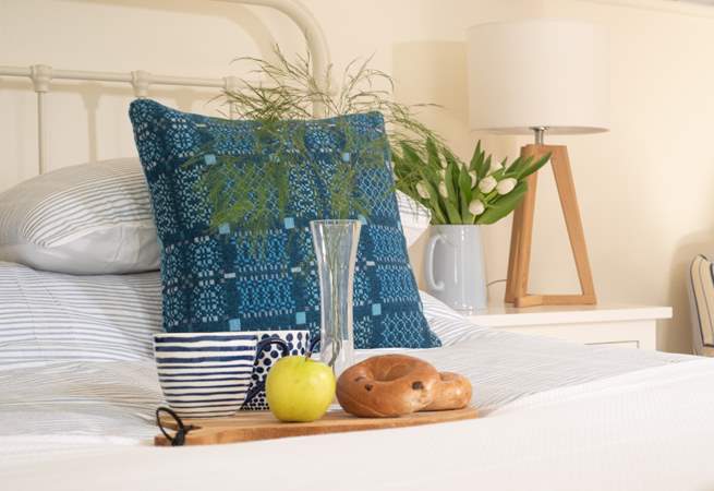 Enjoy breakfast in bed, you are on holiday after all.