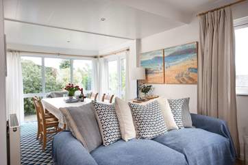 The lovely dining and living space.
