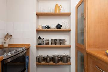 The fabulous kitchen has everything you might need.