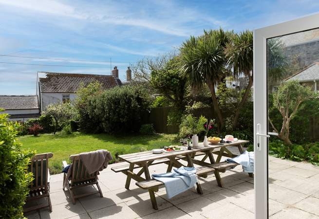 The gorgeous terrace is the perfect spot for breakfast, before heading off to the beach for the day. 